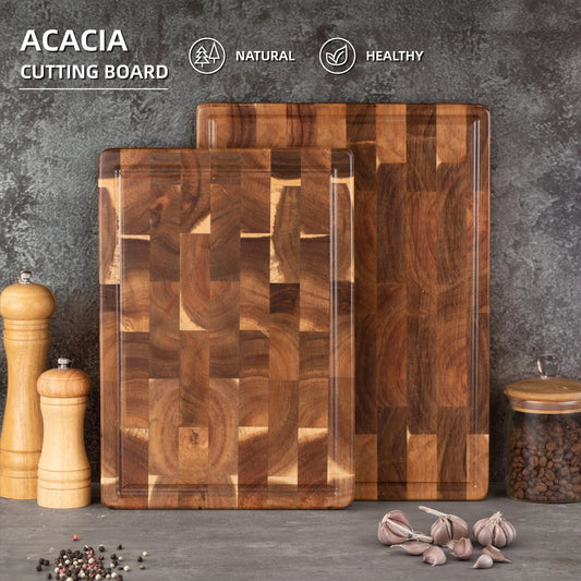 Acacia Wood Cutting Board - Ditch the plastic!