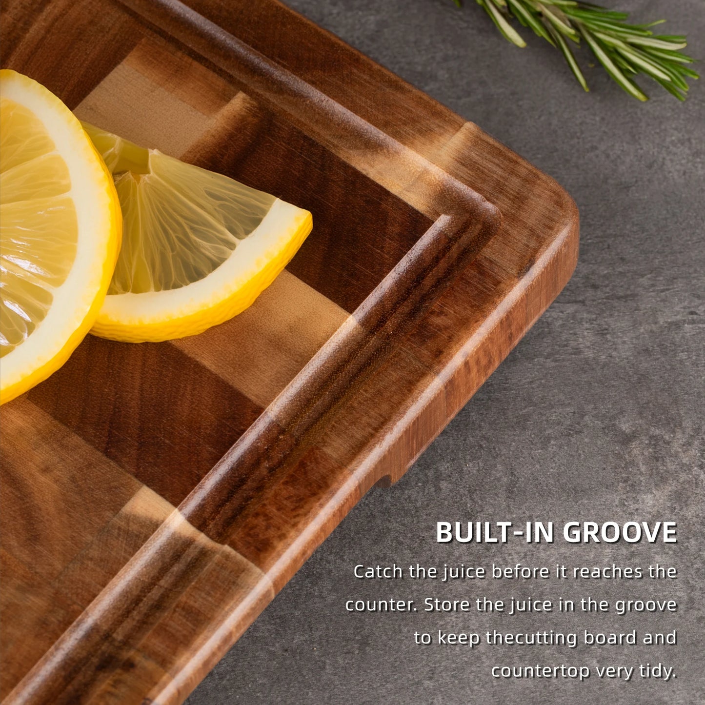 Acacia Wood Cutting Board - Ditch the plastic!