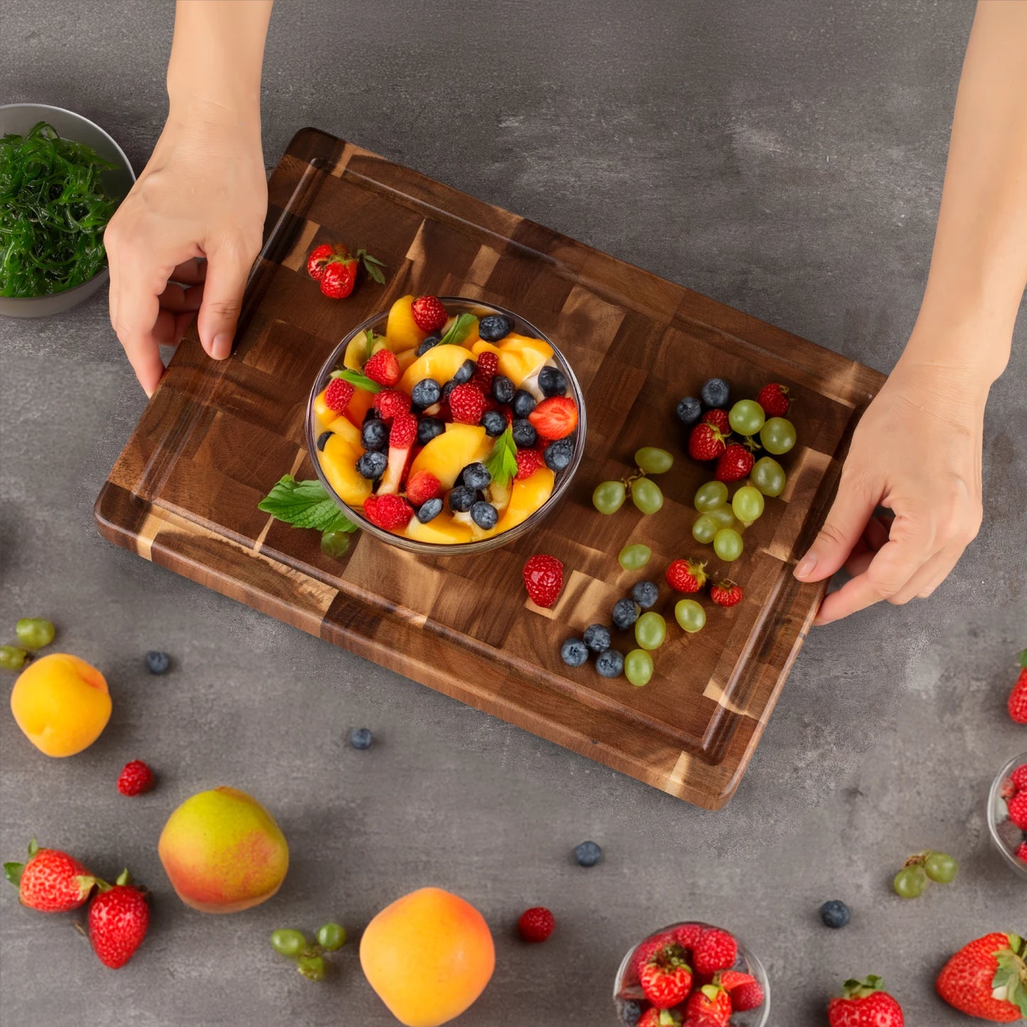 Acacia Wood Cutting Board - Ditch the plastic!