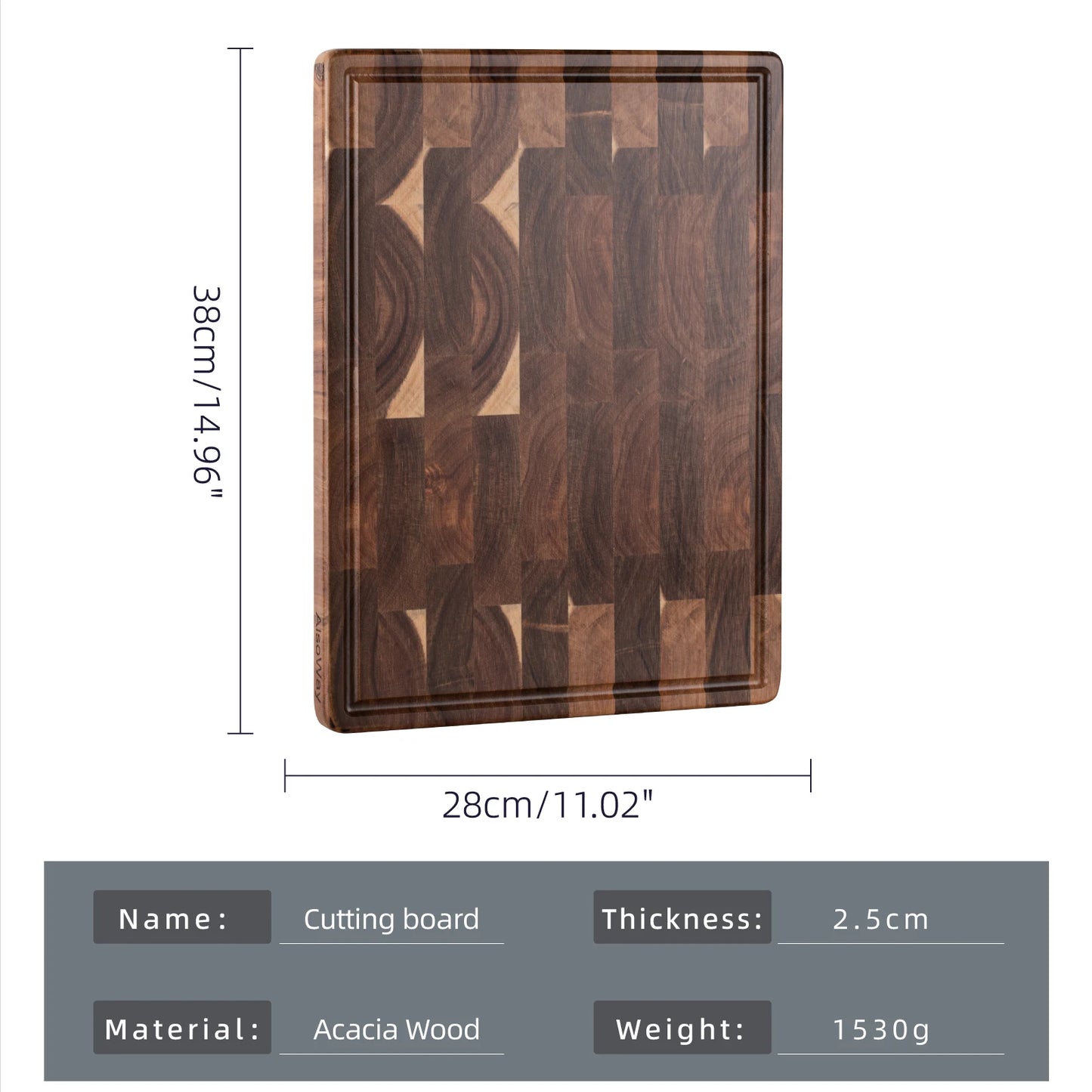 Acacia Wood Cutting Board - Ditch the plastic!