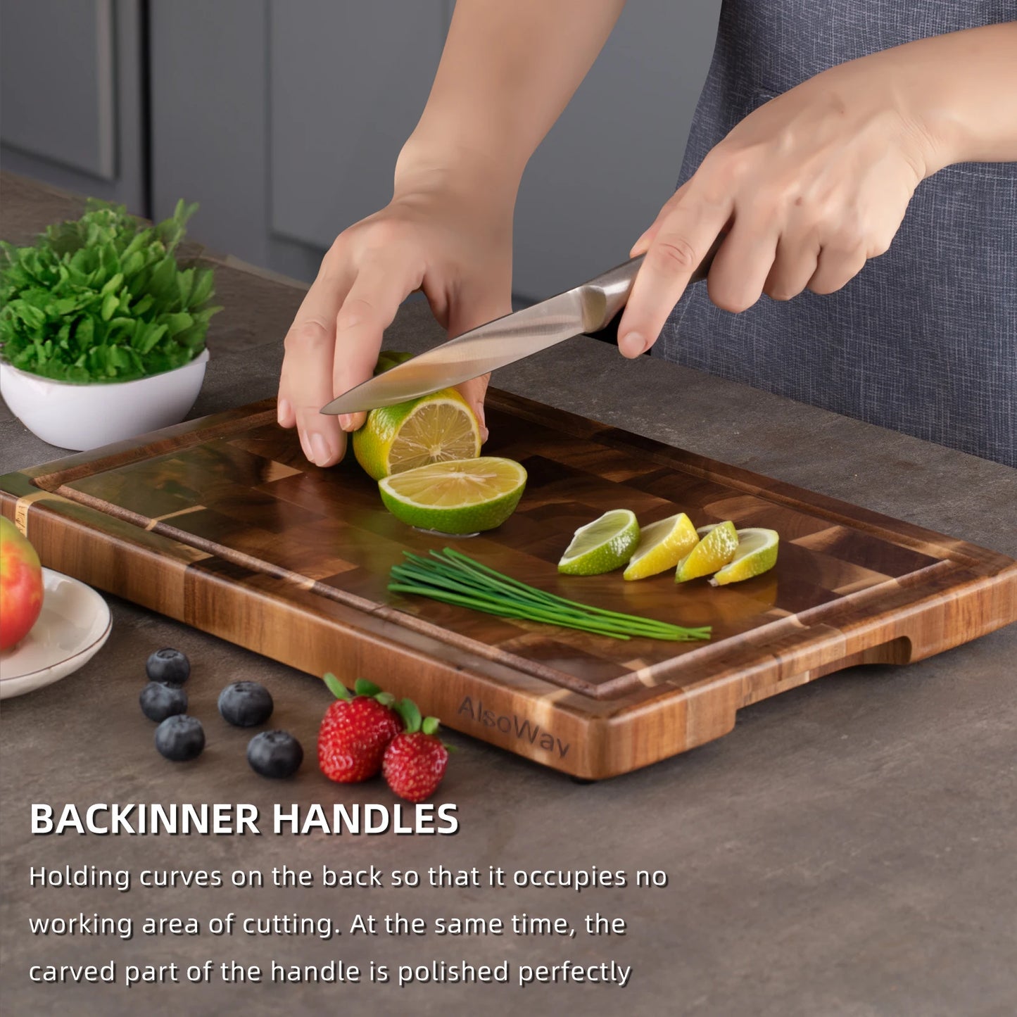 Acacia Wood Cutting Board - Ditch the plastic!